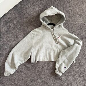 Champion Women's Light Gray Hoodie